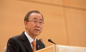 Secretary-General Ban Ki-moon addresses the annual meeting of UNHCR’s governing Executive Committee in Geneva.