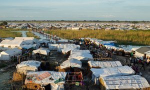 The Protection of Civilians (POC) site near Bentiu, in Unity State, South Sudan.
