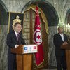 Le Secrétaire général, Ban Ki-moonle Président tunisien, Mohamed Moncef Marzouki, à Tunis.