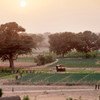 Des terres agricoles entreprises dans le cadre du projet de grande muraille verte pour le Sahara soutient les communautés locales dans la gestion durable des zones désertiques. 