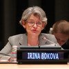 La Directora General de la UNESCO, Irina Bokova, abogó por la unidad en la defensa de una prensa libre. Foto de archivo: ONU/Devra Berkowitz