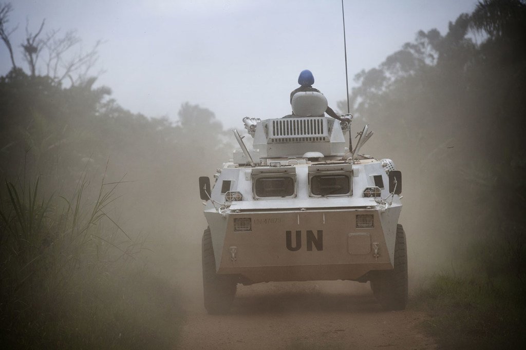 UN peacekeepers on patrol near Beni. (file photo)