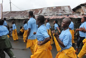 In Liberia, adolescent girls trained by UNICEF and partners are part of Adolescents Leading the Intensive Fight against Ebola, or A-LIFE.
