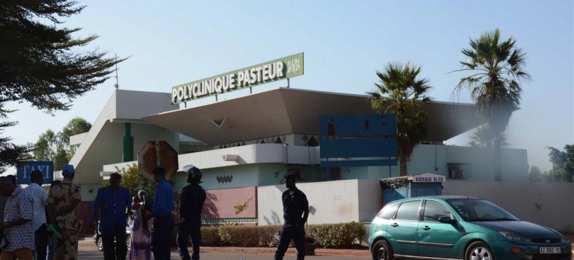 Police turned away patients at the Clinique Pasteur in Bamako, Mali, after the hospital was put under quarantine for the Ebola virus.