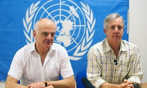 Anthony Banbury, Head of the UN Mission for Ebola Emergency Response (UNMEER) and Dr. David Nabarro, Special Envoy on Ebola, at a joint interview.