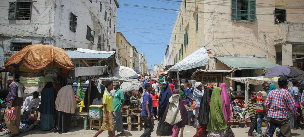 A street scene in Mogadishu, the Somali capital.