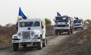 Peacekeepers with the UN Mission in South Sudan (UNMISS) in Jonglei state.
