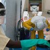 Unidad de tratamiento de ébola en Monrovia. Foto: UNMEER/Simon Ruf