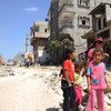Niños en Gaza. 