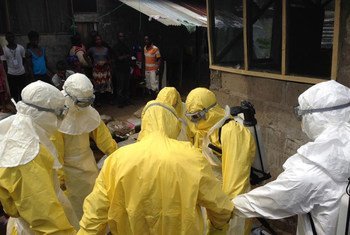 Frontline workers battling Ebola in West Africa.