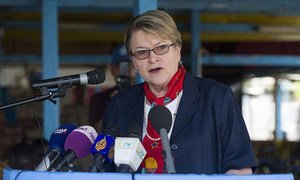 Special Representative of the Secretary-General and Head of the UN Mission in South Sudan (UNMISS), Ellen Margrethe Løj.