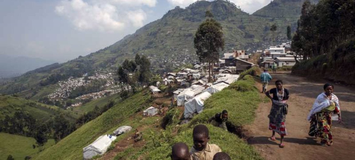 Des personnes déplacées par la violence dans la région de Beni en 2014. ARCHIVES.