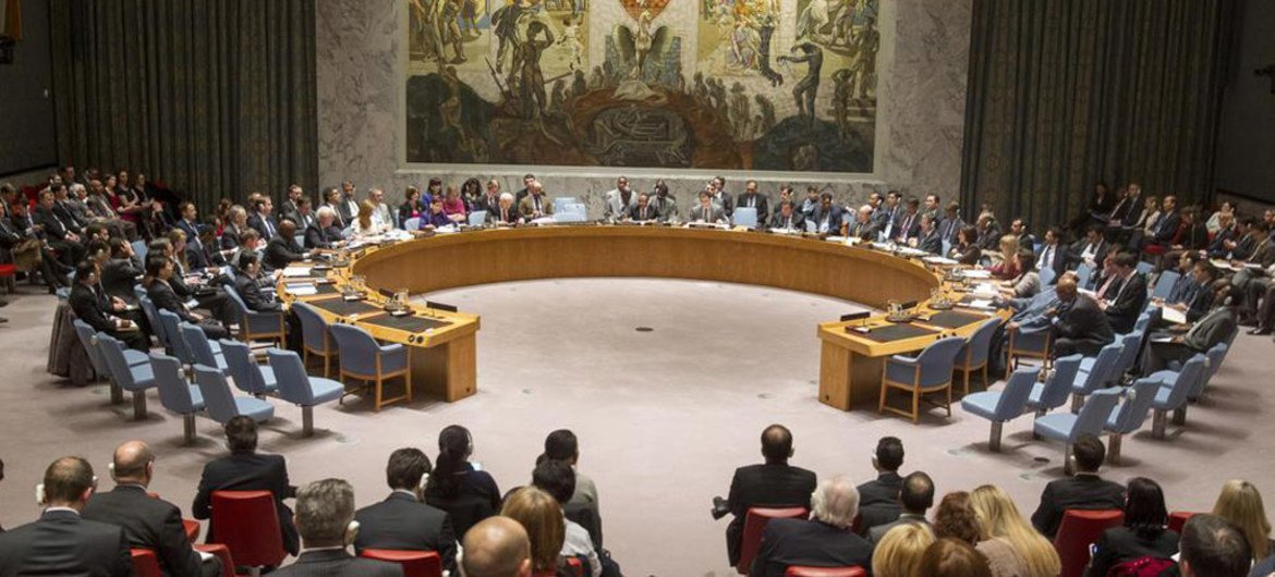 A wide view of the Security Council during a briefing on the situation in the Democratic People’s Republic of Korea (DPRK).