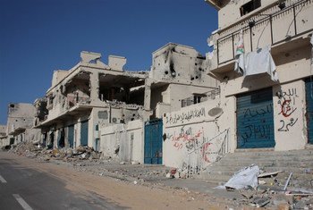 The streets of Sirte were the most heavily damaged after a nine-month war in 2011.