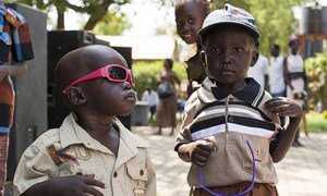 Des enfants à Juba, la capitale du Soudan du Sud. Photo MINUSS