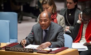 Head of the UN Office for West Africa (UNOWA) Mohamed Ibn Chambas briefs the Security Council.