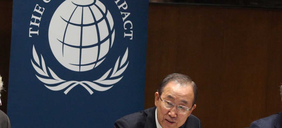 Secretary-General Ban Ki-moon addresses the UN Global Compact Board.