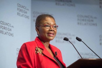 United Nations Emergency Relief Coordinator Valerie Amos delivers lecture at the Council on Foreign Relations.