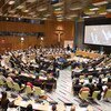 2016气候风险投资峰会会议场所：联合国托管理事会会议厅。图片来源：联合国/Cia Pak