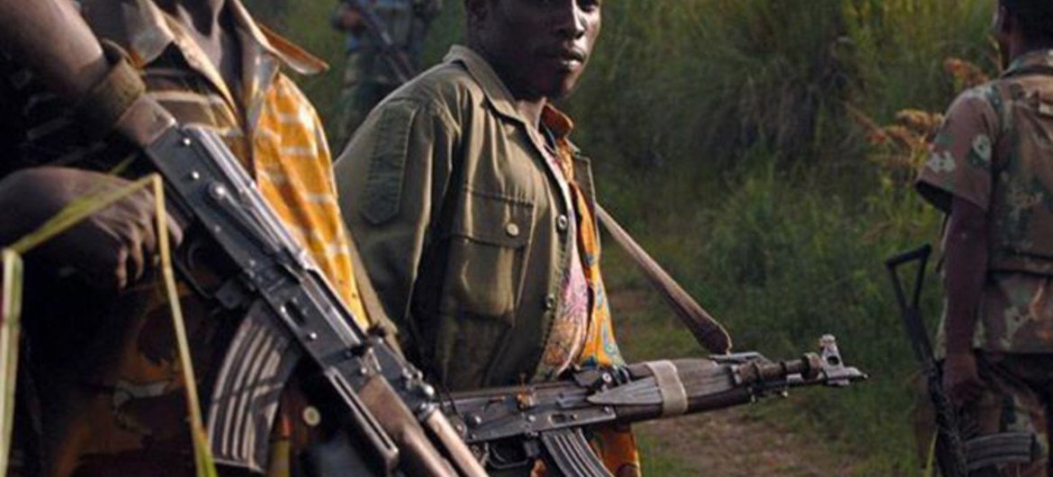 Operativo conjunto del ejército congolés y las fuerzas de la MONUSCO contra el Frente de Resistencia Patriótica de Ituri. Foto de archivo: MONUSCO