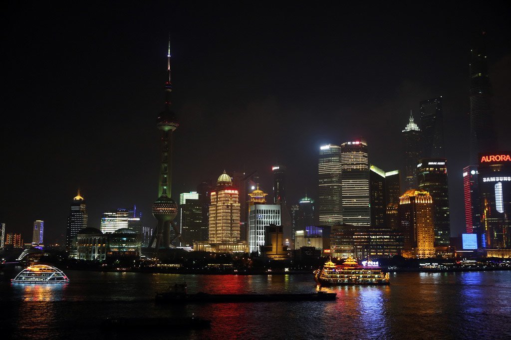 上海夜景。 世界银行/Wu Zhiyi