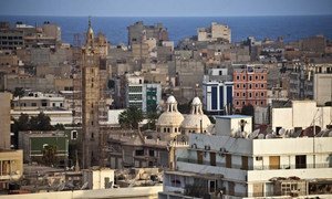 A view of the old town of Benghazi, Libya.