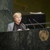 Holocaust survivor Jona Laks addresses the UN General Assembly’s annual International Day of Commemoration in Memory of the Victims of the Holocaust.