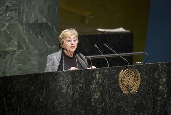 Holocaust survivor Jona Laks addresses the UN General Assembly’s annual International Day of Commemoration in Memory of the Victims of the Holocaust.