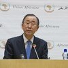 Secretary-General Ban Ki-moon addresses the 24th Summit of the African Union in Addis Ababa, Ethiopia.