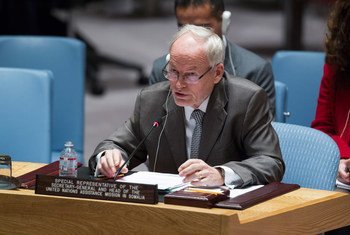 Special Representative Nicholas Kay briefs the Security Council on the situation in Somalia.