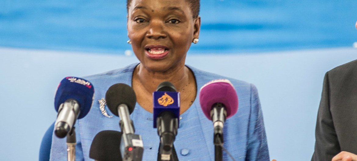 La Secrétaire générale adjointe des Nations Unies aux affaires humanitaires, Valerie Amos. Photo : ONU / Isaac Gideon