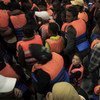 El año pasado, de los 170.000 migrantes llegados a Italia por vía marítima desde Libia,  más de 13.000 fueron niños no acompañados. Foto: ACNUR/A DAmato