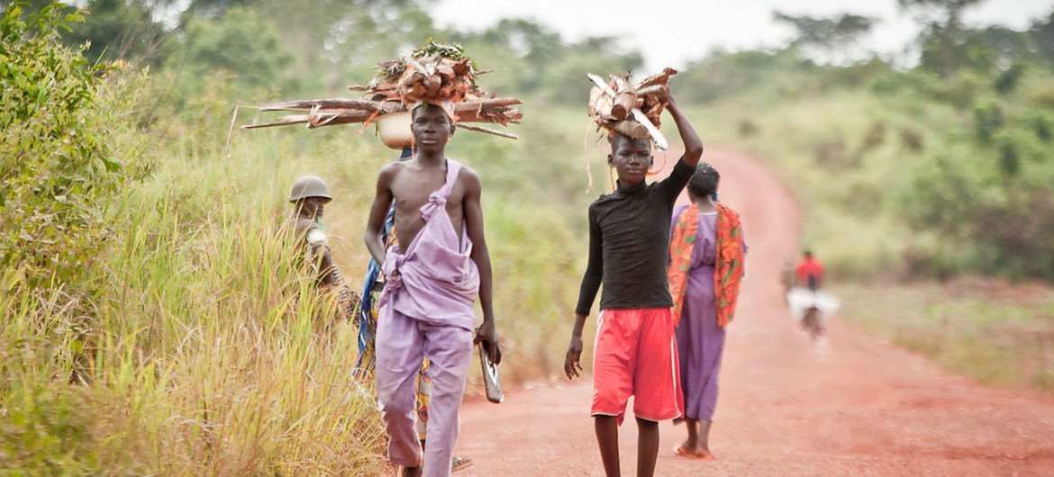 中非共和国东部的布里亚（ Bria）11月21日以来暴发了新一轮族裔暴力。联合国图片/Catianne Tijerina