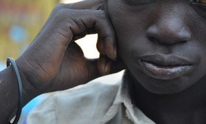 This child soldier, demobilized in South Sudan in 2015, has never been to school and he really wants to go to school now.