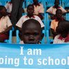La campaña educativa de UNICEF en Sudán del Sur fue lanzada en febrero de 2015. Foto: UNICEF/Andreaa Campeanu