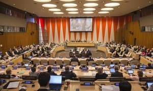 Wide view of the of the Economic and Social Council (ECOSOC) during the 2015 Operational Activities for Development Segment of the Substantive Session.