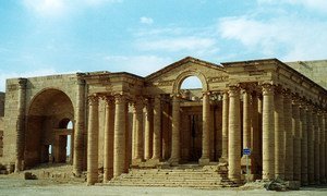 The UNESCO World Heritage site of Hatra in Iraq.