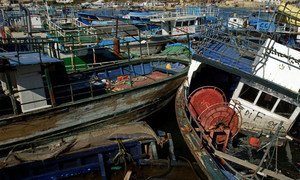 Tens of thousands of desperate people are attempting to cross the Mediterranean and reach Europe in dangerous boats like these in Libya.