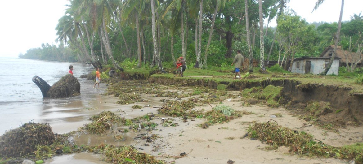 Zona costera en Vanuatu. Foto de archivo: OCHA