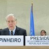 Paulo Pinheiro en el Consejo de Derechos Humanos. Foto: ONU/Jean-Marc Ferré