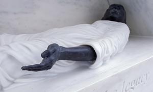 Details from the permanent memorial in acknowledgement of the tragedy and in consideration of the legacy of slavery and the Transatlantic Slave Trade.