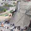 Destrucción en Gaza por bombardeos israelíes. Foto: OCHA/M. El Halab