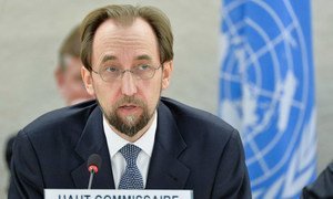High Commissioner for Human Rights Zeid Ra’ad Al Hussein addresses a special session of the Human Rights Council on Boko Haram.