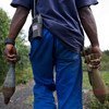 Des munitions non explosées en cours de déminage dans et autour de la région de Goma-Kibati, en République démocratique du Congo (RDC). Photo ONU/Sylvain Liechti