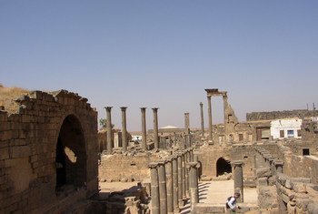 The ancient city of Bosra, Syria.