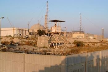 Une vue de la centrale nucléaire de Bouchehr en Iran.