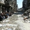 Destrucción en Yarmouk. Foto: UNRWA/Walla Masoud