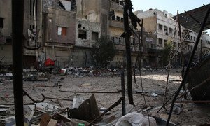 Palestinian refugees living in active conflict areas in Syria such as Yarmouk, Khan Eshieh and the Dera’a surroundings, face brutal hardships.