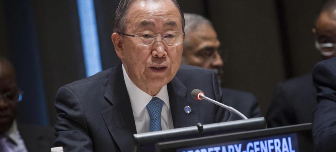 El Secretario General de la ONU, Ban Ki-moon Foto: ONU/Loey Felipe