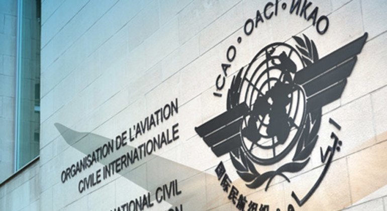 Logo de la Organización de Aviación Civil Internacional (OACI).
